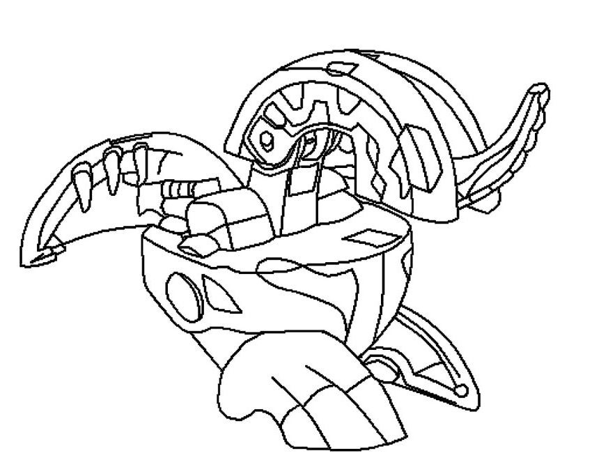 Bakugan kolorowanki